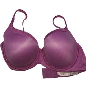 Victoria's Secret Body by Victoria Lined Demi, Rich Mauve, Sparkle Trim